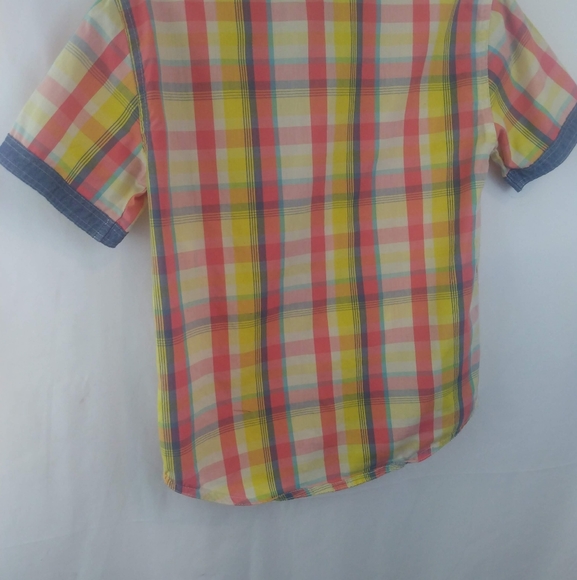 Blac Label Yellow/Red Striped Print Shirt - Picture 6 of 7